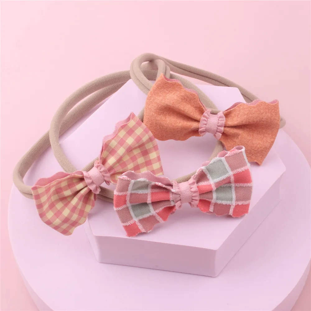 

2Pcs Fashion Cute Baby Elastic Hair Band Kids Bow Headband Children Photo Jewelry Princess For Girl Accessories