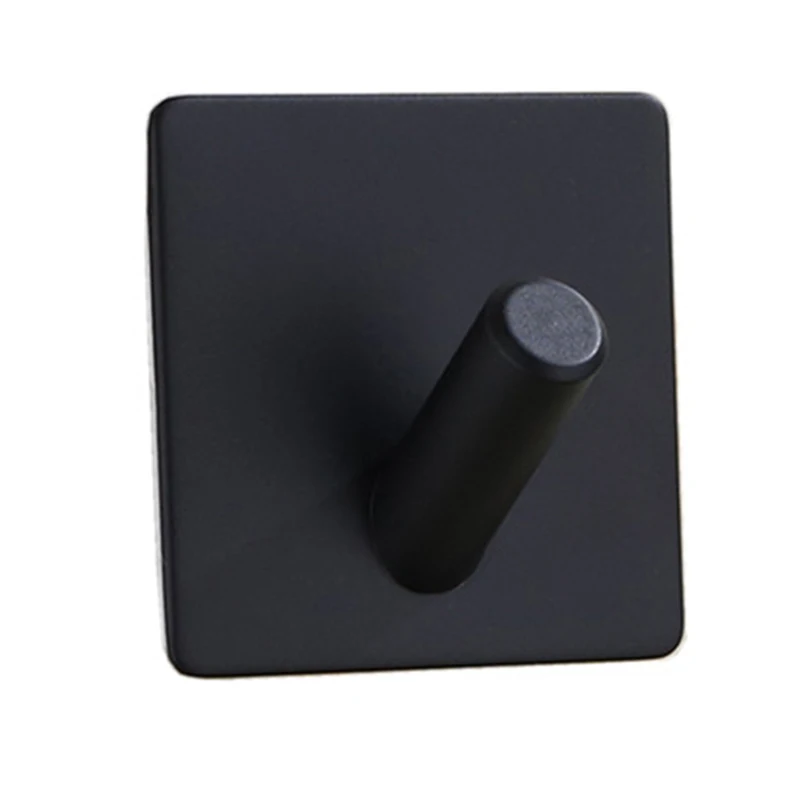 

Черный крючок для халата, настенный крючок для полотенец, крючок для ванной комнаты из нержавеющей стали, крючок для пальто, нержавеющий крючок, вешалка для кухонного оборудования, Новинка