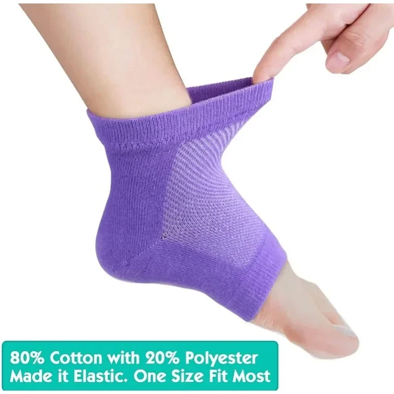 

Moisturizing Heel Protective Cover for Plantar Fasciitis Foot Spur Socks Silicone Sleeve Gel Socks Dry Cracked Feet Care Tool