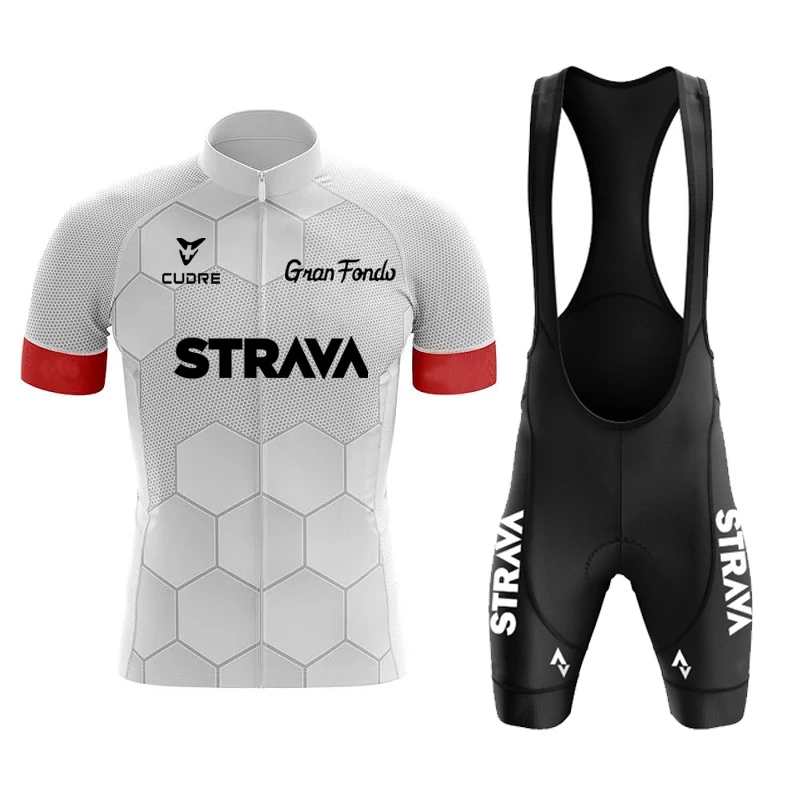 Новинка 2022 трикотажный комплект для велоспорта STRAVA Мужской с коротким рукавом