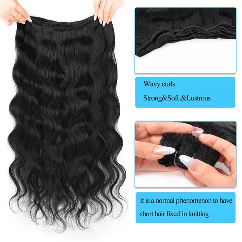 Синтетические пучки волос BUDABUDABUDA 22 дюйма объемная волна светлые