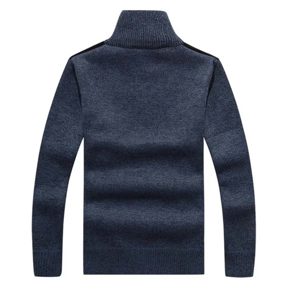 

Trendy Autumn Sweater Patchwork Thick Men Winter Sweater Knitting Color Matching Men Sweater Male Clothes