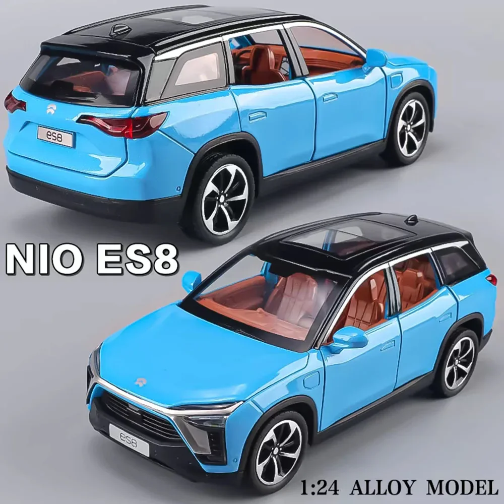 1:24 NIO ES8 игрушечные модели автомобилей литые под давлением колеса из сплава