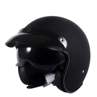 ece open face motorcycle helmet gray riding motocross racing motobike helmet with inner lens