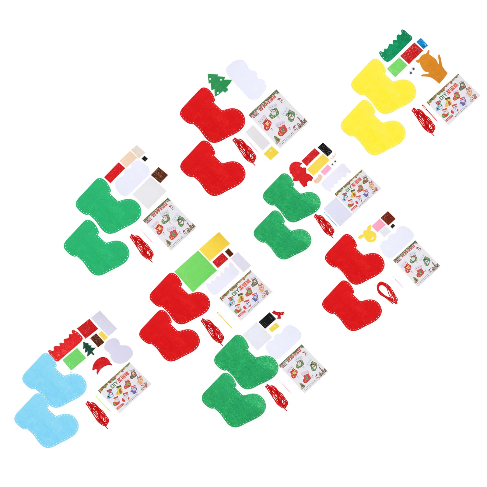 8 комплектов забавных носков для рукоделия швейных практических материалов