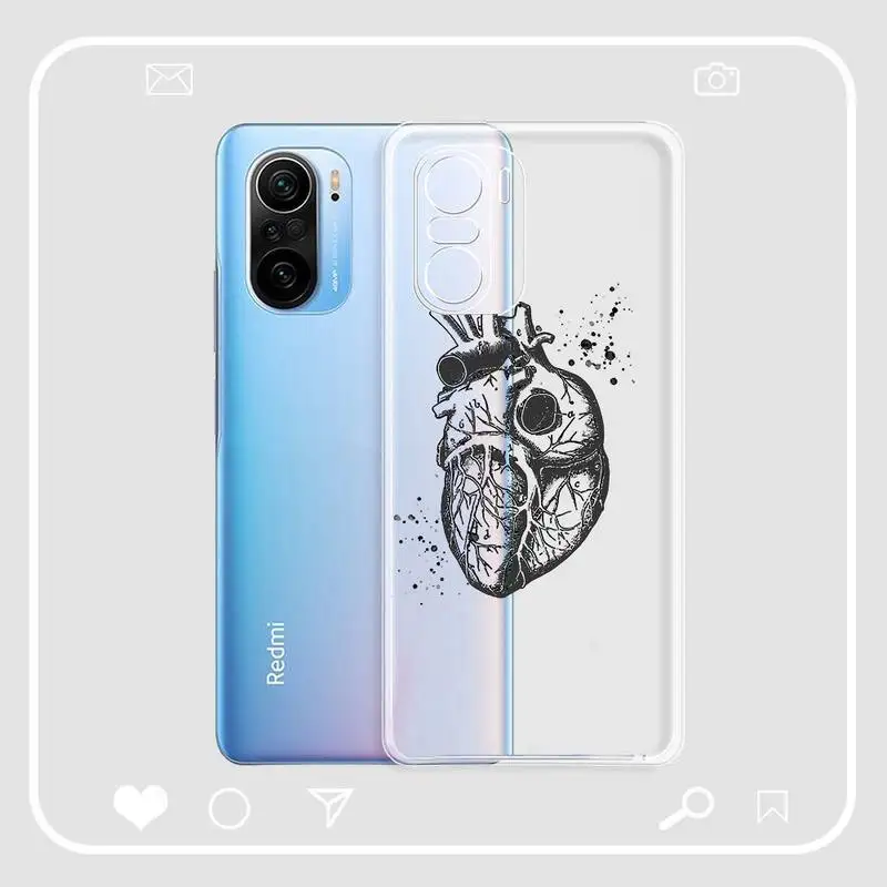 Медицинский Скелет YNDFCNB анатомический чехол для телефона Samsung A51 A52 A71 A12 Redmi 7 9 9A Huawei