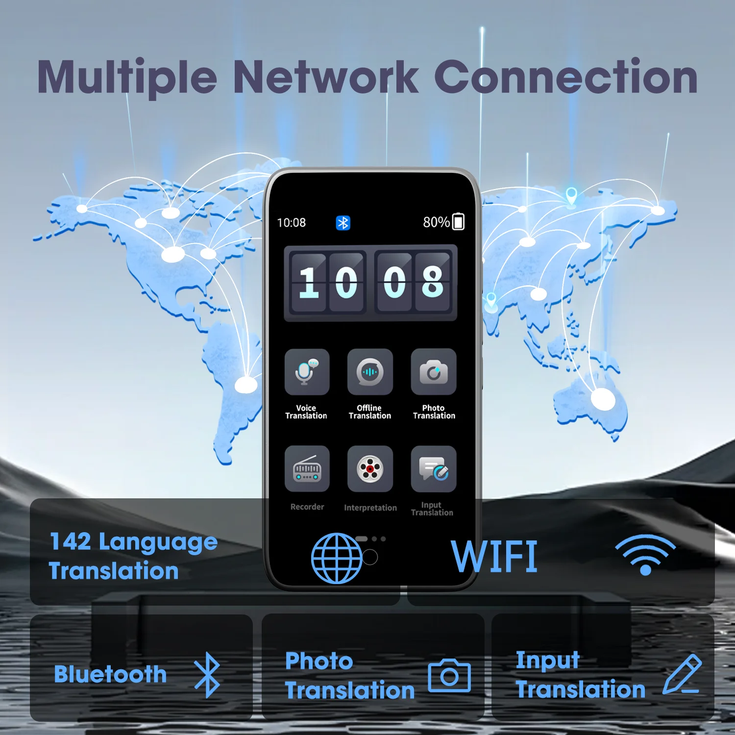 CARQSENG D5 портативный Wi-Fi 142 фото аудио в автономном режиме онлайн умный переводчик