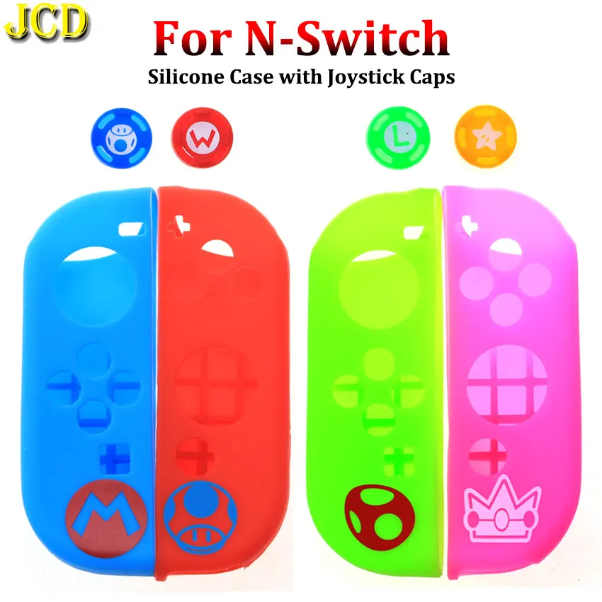 

JCD Soft Silicone Joystick Cap Grip Gel Guard Controller Rubber Thumb Stick Protection Case For NS Switch Joy-Con Joycon