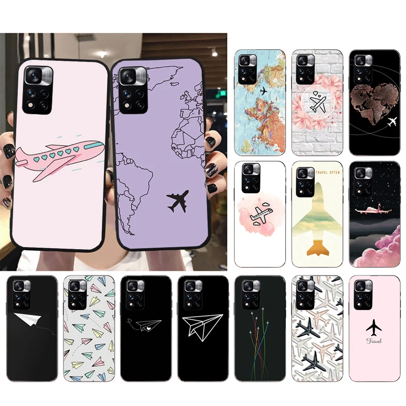 

Phone Case For Xiaomi Redmi Note 11 11S 11T Pro 10 9Pro Note9S 10S Redmi 10 9 10C 9C 9A 9T Airplane Plane
