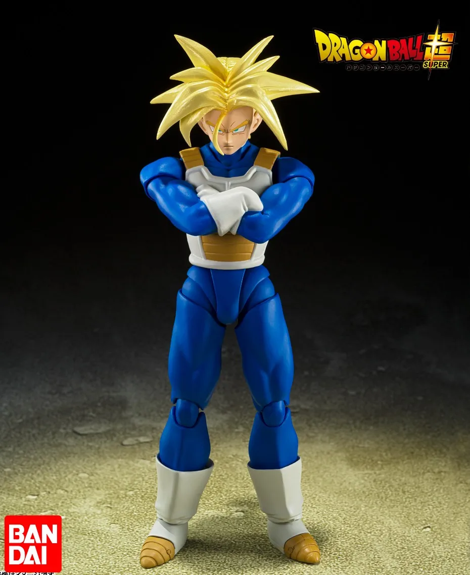 

Original Bandai SHFiguarts Torankusu Super Saiyan Anime Figure Toy Genuine Dragon Ball Z Trunks SHF Figurine Pvc Juguete Model