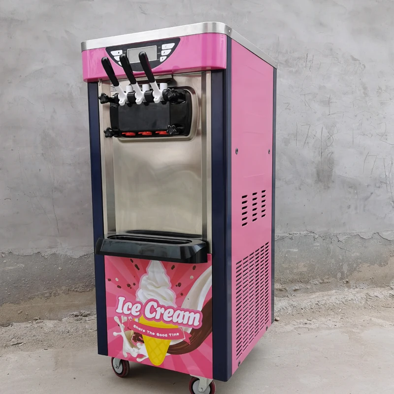 

Производитель мороженого коммерческое оборудование торговый автомат мягкое мороженое 3 вкуса сладкий конус машина для изготовления
