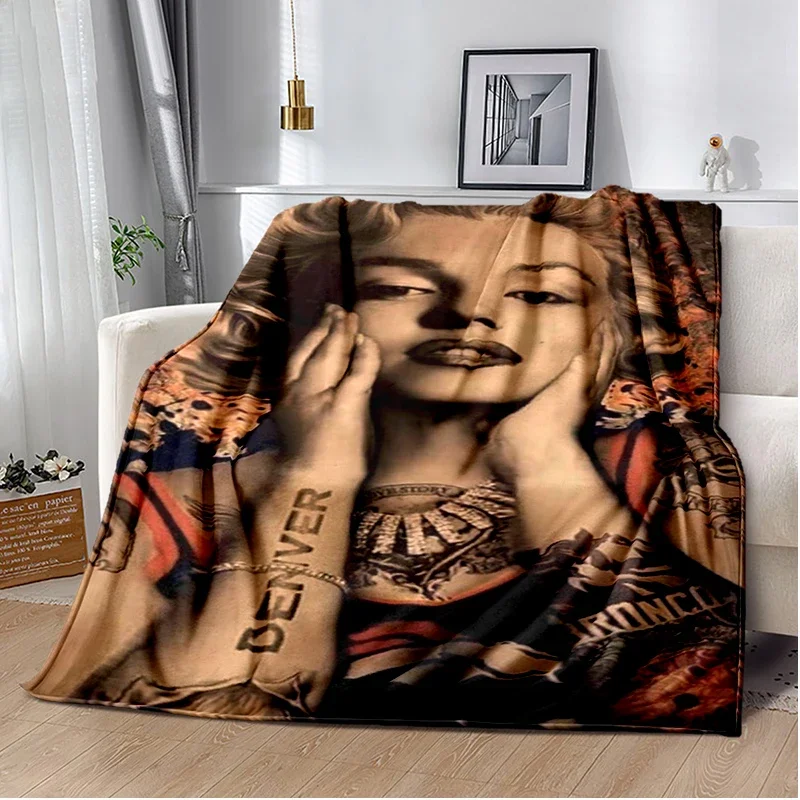 

Marilyn Monroe blanket, office lounge sofa blanket, home air conditioning multifunctional blanket for warmth and birthday gift