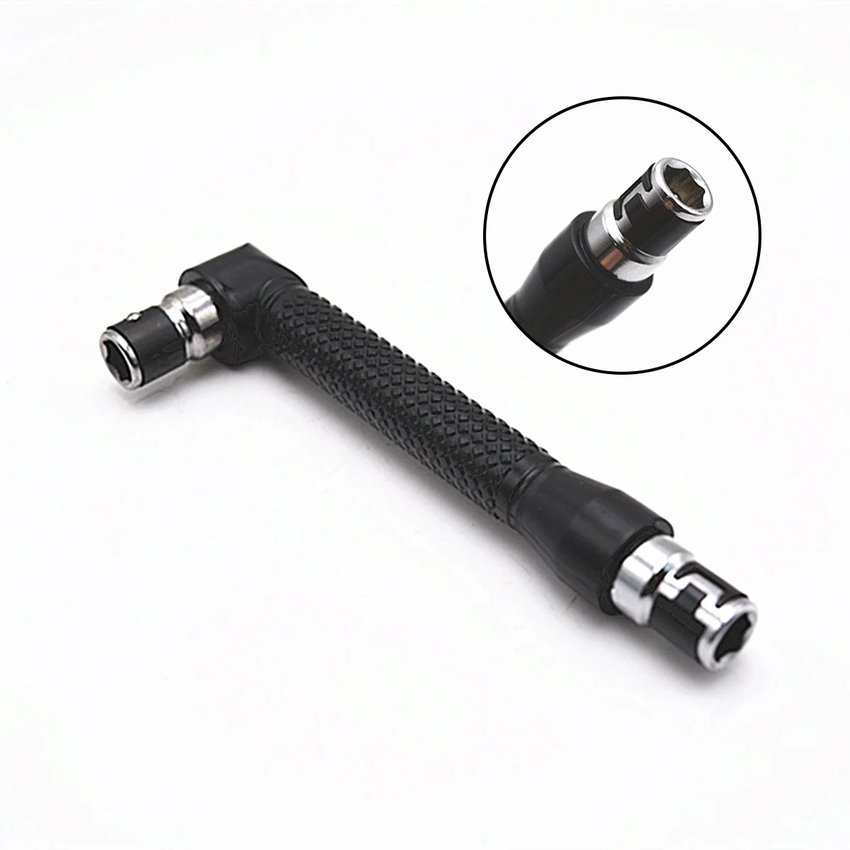 

Double-headed L-shaped Socket Wrench Extension Handle Screwdriver 1/4'' Hex 90 Degree Right Angle Screwdriver Mixed keys tools