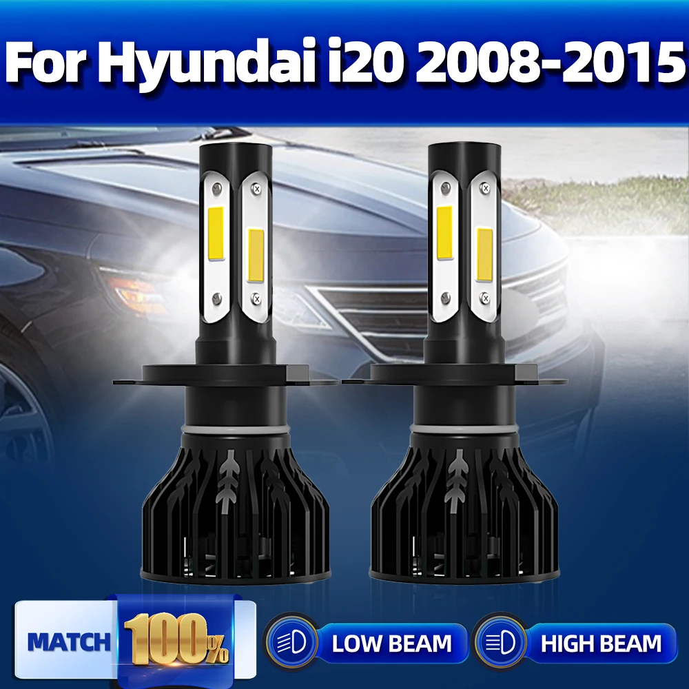 

2Pcs H4 LED Car Headlight 20000LM High Low Beam LED Lamp Bulbs 12V 6000K For Hyundai i20 2008 2009 2010 2011 2012 2013 2014 2015