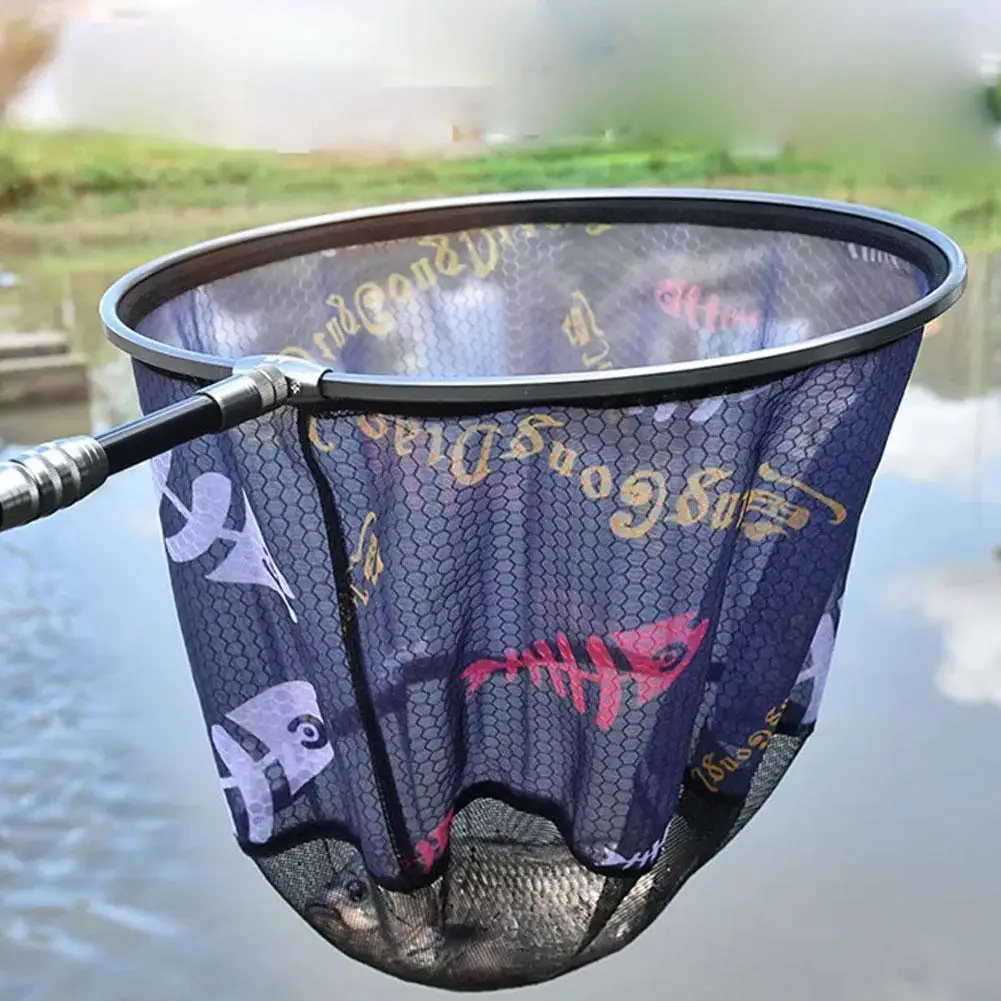 

Карбоновая рыболовная сеть, уличная Складная сетка для глубокого посадки, круглая маленькая рыболовная сеть, ручной инструмент для рыбалки E2H3