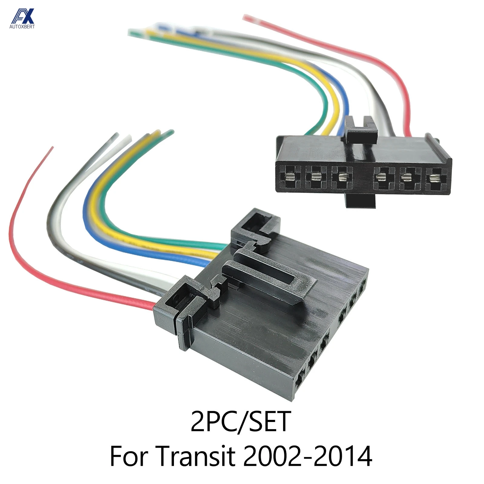 

2 шт. 6-контактный для Ford Transit MK6 MK7 2000-2014, задний левый и правый задний фонарь, держатель лампы, жгут проводов, разъем 1778452