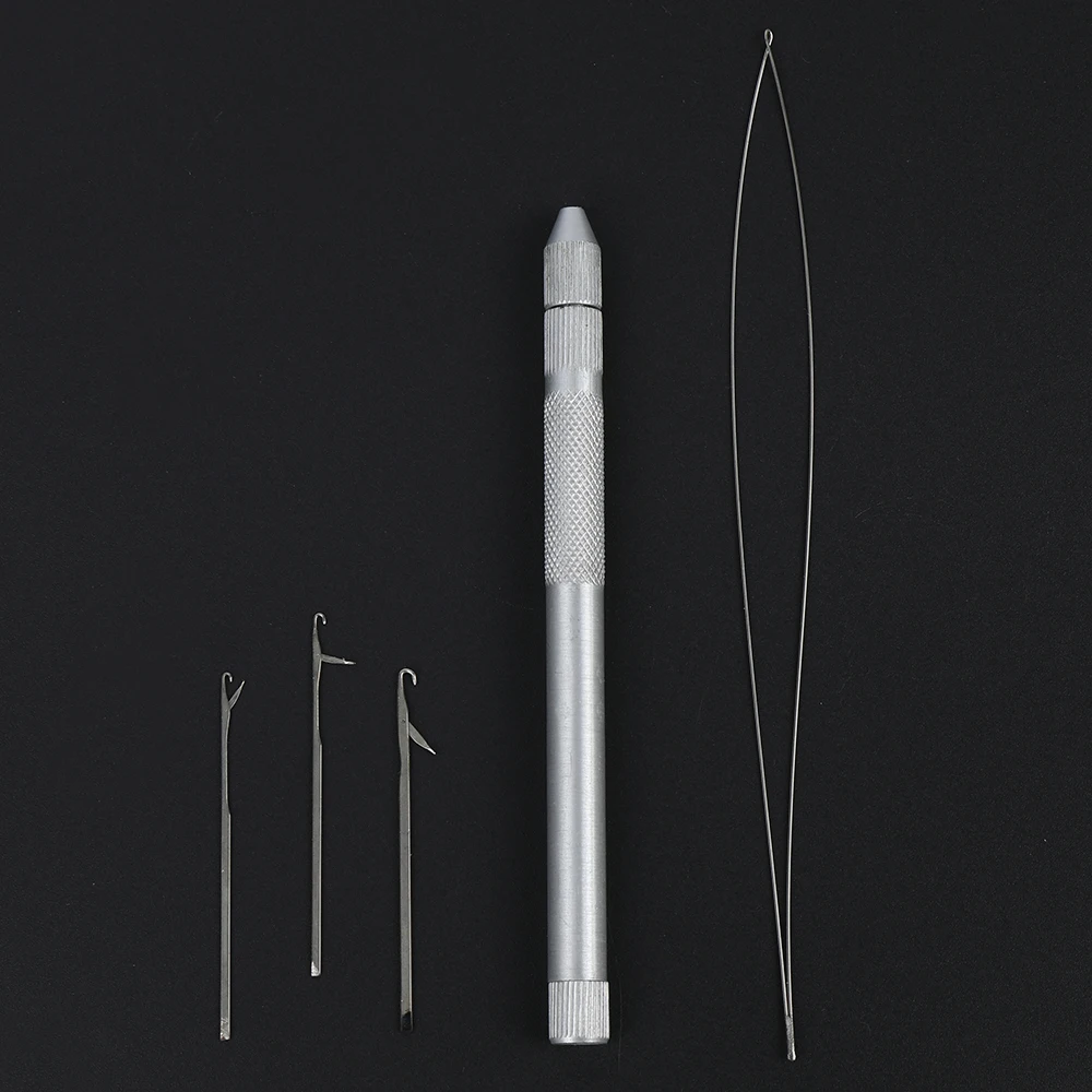 

1 шт., иглы для наращивания волос с алюминиевым держателем