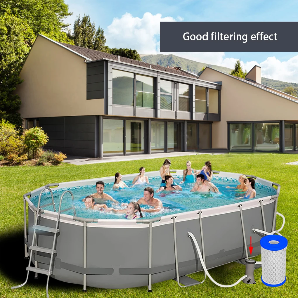 

9 Pieces Swimming Pool Filter Water Filters Filtration Systems Upgrade Maintenance Replacement for Orange Sun Q001