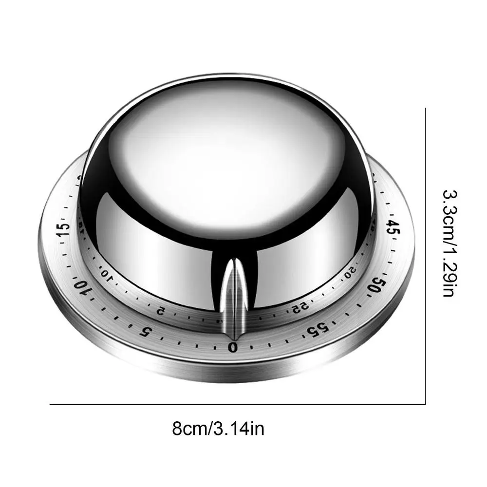 

Механический кухонный таймер из нержавеющей стали