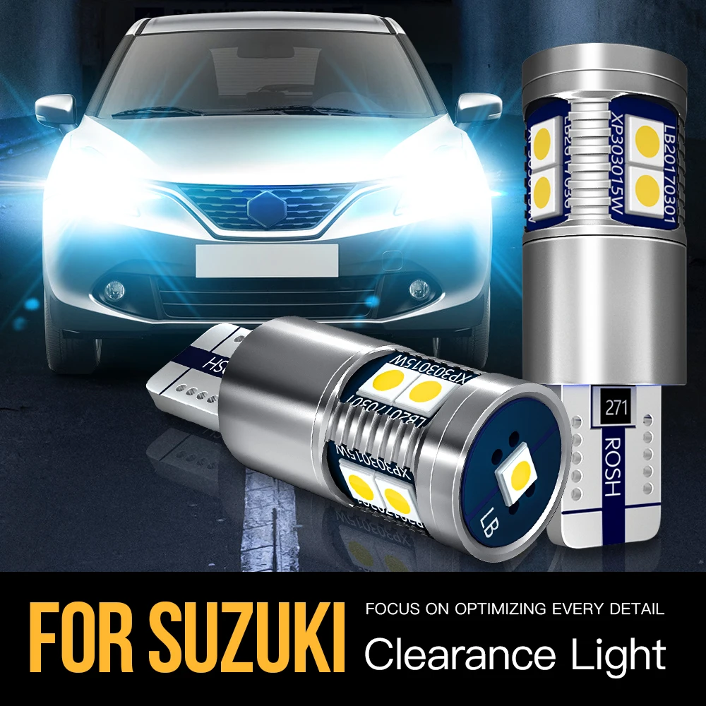 

2x W5W T10 Canbus LED Parking Light For Suzuki Alto Baleno Celerio Grand Vitara Ignis Jimny Kizashi Swift SX4 Wagon R Samurai