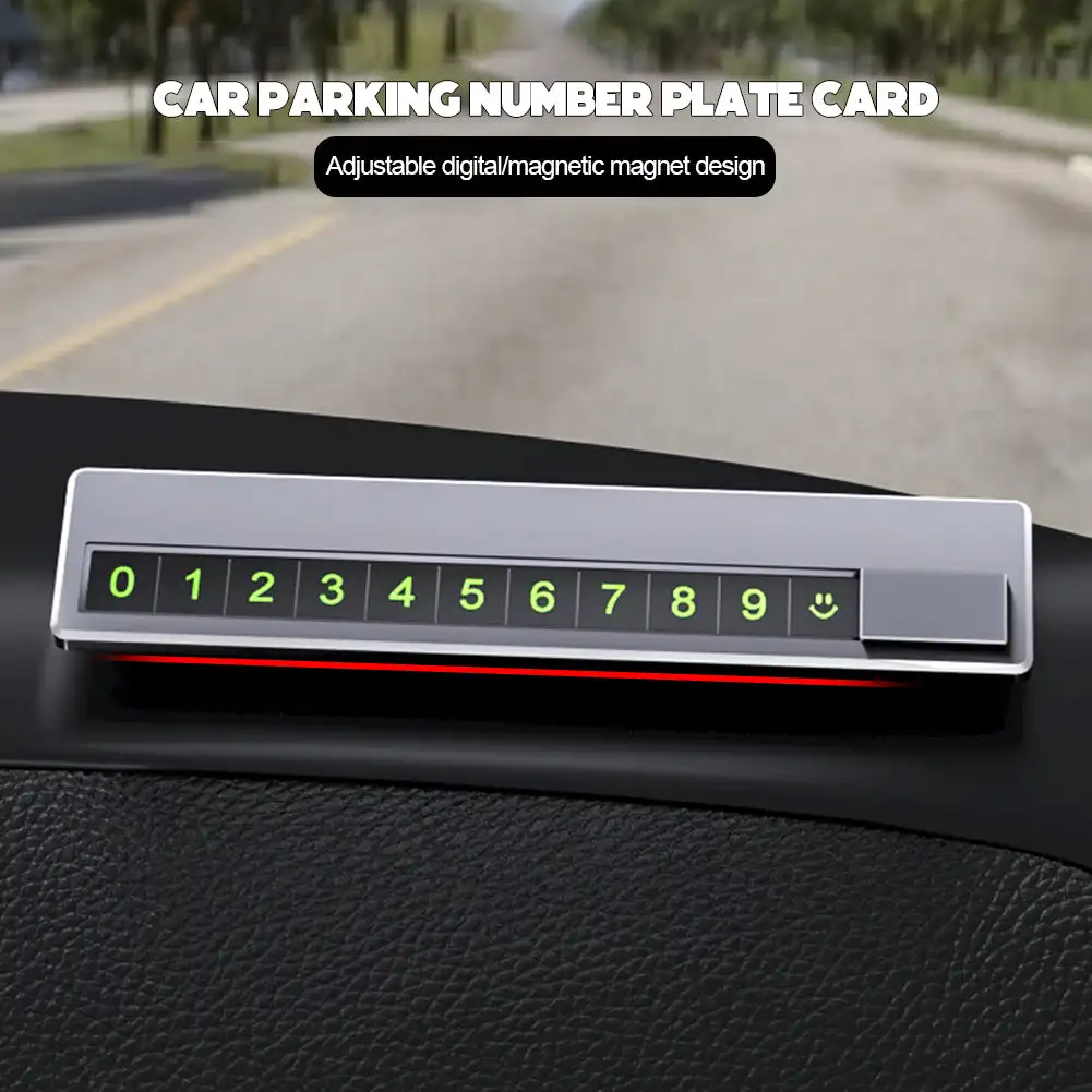 Скрытая табличка с номером телефона из металлического сплава автомобильная