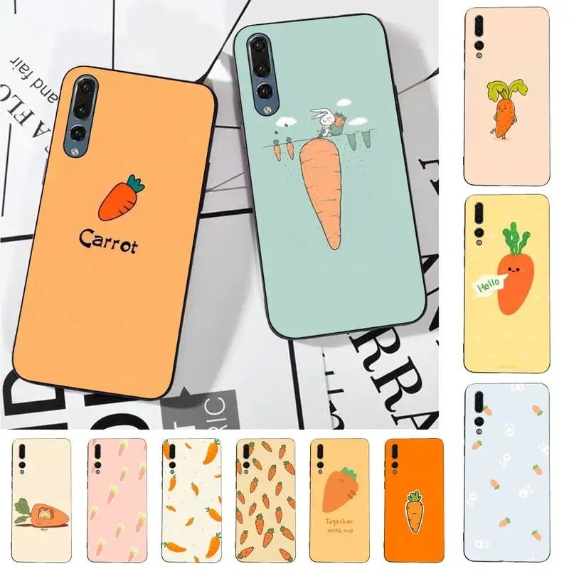 

Cartoon carrot Phone Case for Huawei P30 40 20 10 8 9 lite pro plus Psmart2019
