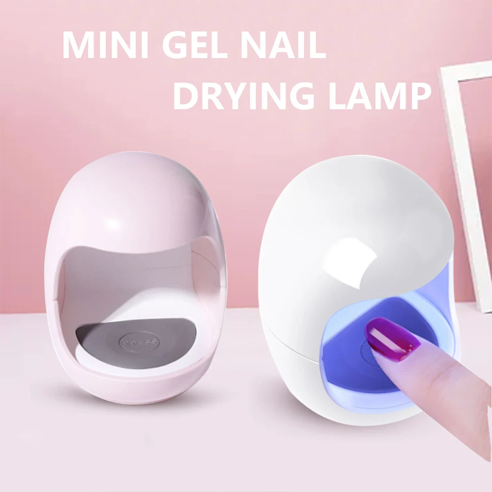 

MINI Nail Dryer 3W USB UV LED Lamp Nail Art Manicure Tools White Egg Shape Design 30S Fast Drying Curing Light for Gel Polish
