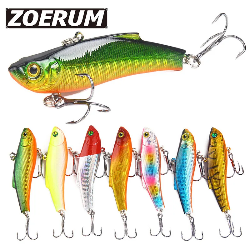 

Lipless Crankbait Crank Plastic Fishing Lures Artificial Hard Bait Bass Wobblers 18g 7cm Sea VIB JerkBait Tackle Pike Lure Pesca