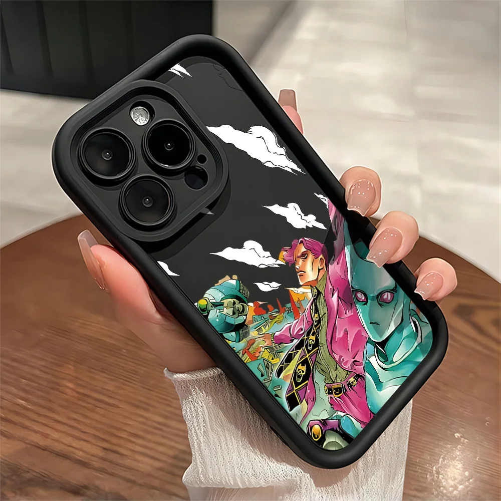 Фото Чехол для телефона Anime J-Jojo Steel Ball Run для iPhone 17, 16e, 16, 15, 14, 13, 12, 11, Air, Pro, Max, Mini, XR, XS, X, 7 Plus, мягкая задняя крышка из ТПУ №4