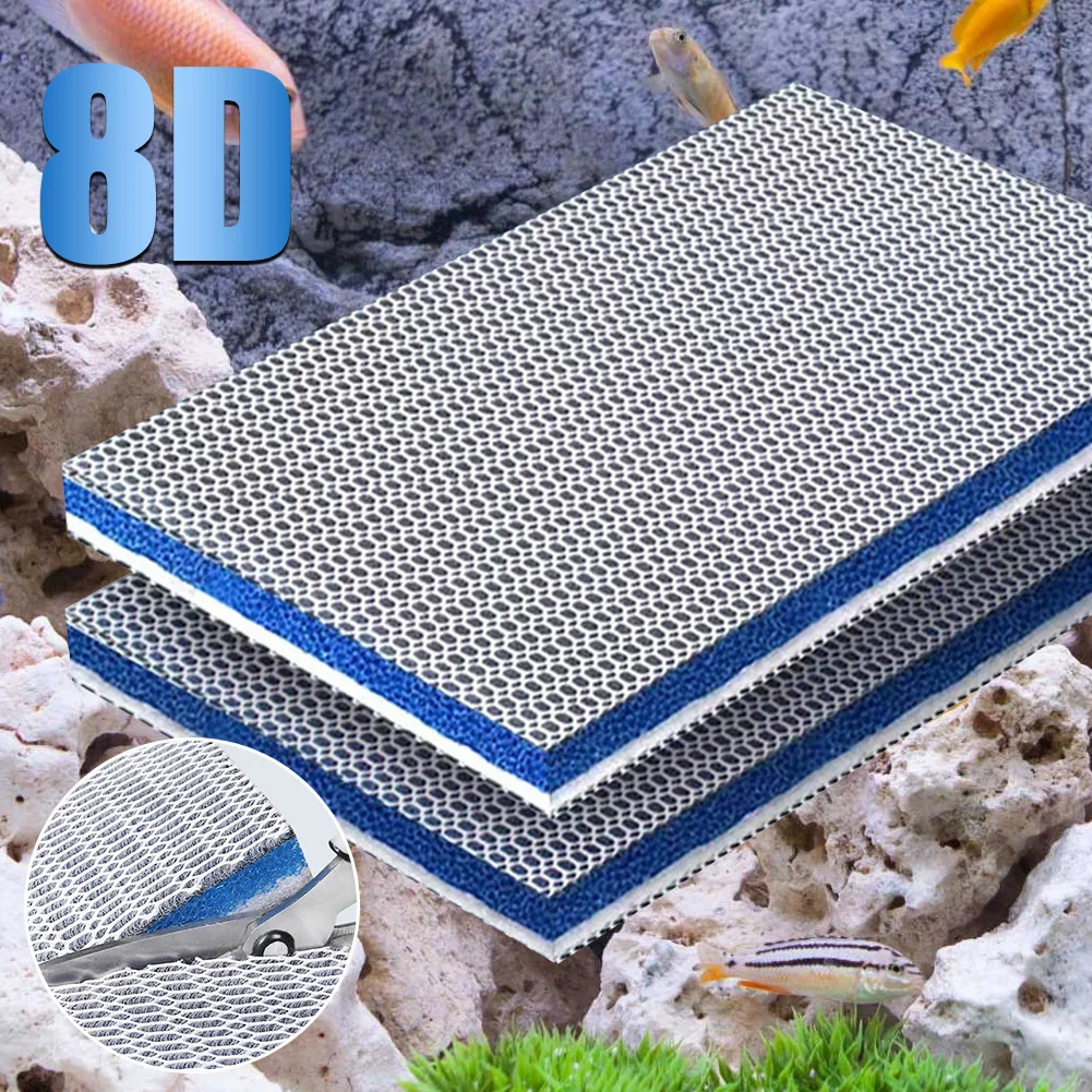 

8D/10D Thickened Aquarium Filter Sponge Fish Tank Filter Media Washable Biochemical Filter Pad Cotton Skimmer Accessories