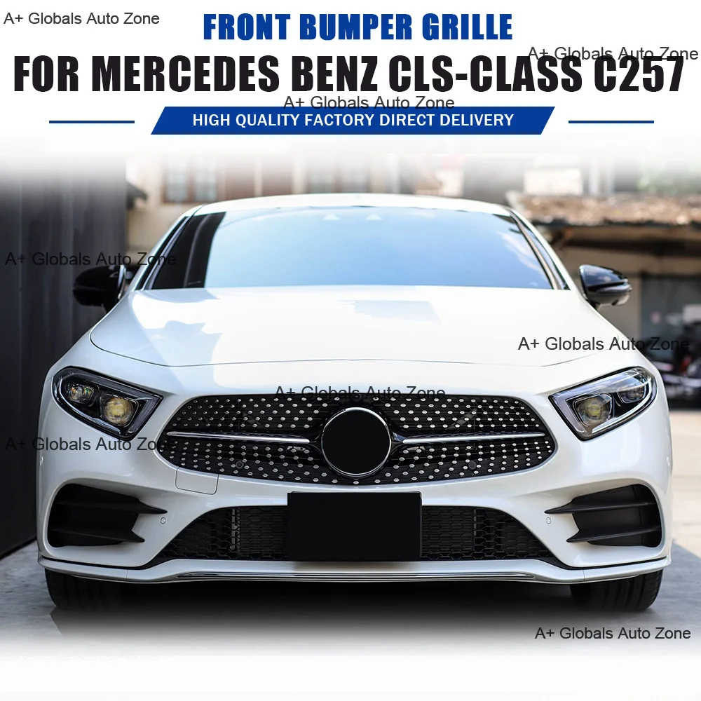 Для Mercedes Benz CLS Class C257 CLS300 CLS350 CLS500 CLS450 CLS53 4 Matic W257 Решетка радиатора передняя сетчатая в стиле Diamond GTR (art.: 3920dcde4205a) - 3920dcde4205a