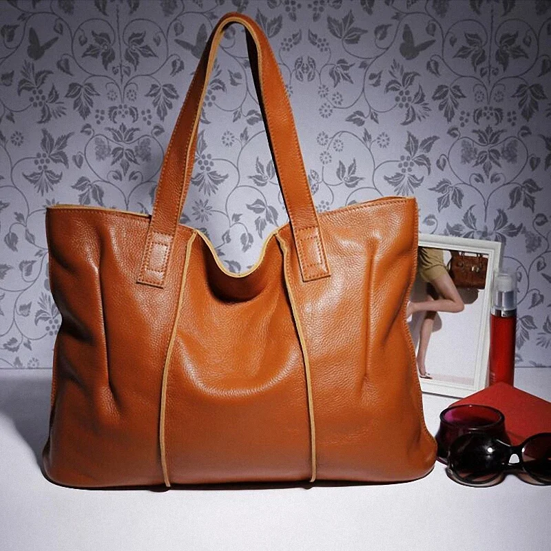 

100% Genuine Leather Handbags Women Tote Bag Ladies Shoulder Bag Designers Brand Totes Bag Female Crossbody Bag LX01