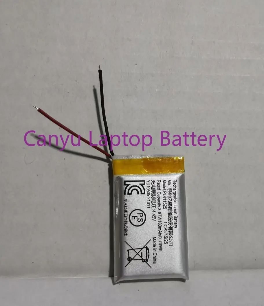 

Для наручных часов Xiaomi 7 7Po NFC watch 7 180mAh PL411525 аккумулятор