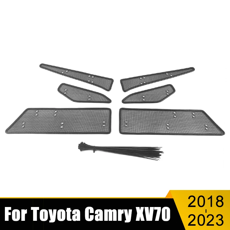 Đồng Hồ Ô Tô Dạng Lưới Tản Nhiệt Loài Côn Trùng Chiếu Lưới Lưới Tản Nhiệt Trước Chống Muỗi Phụ Kiện Cho Xe Toyota Camry XV70 2018-2021 2022 2023