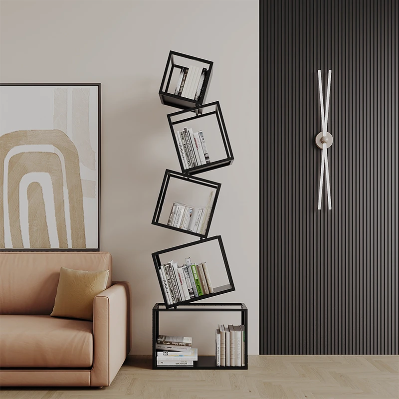 Настольные боковые книжные шкафы для спальни угловые металлические современные