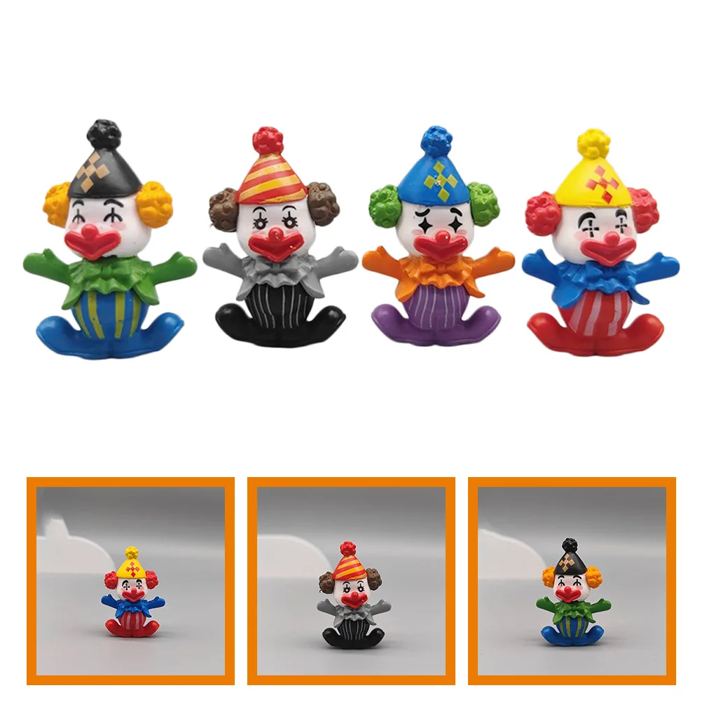 

Halloween Clown Figure Circus Figurine Mini Table Jokers Micro Landscape Clown Carnival Gifts Decor