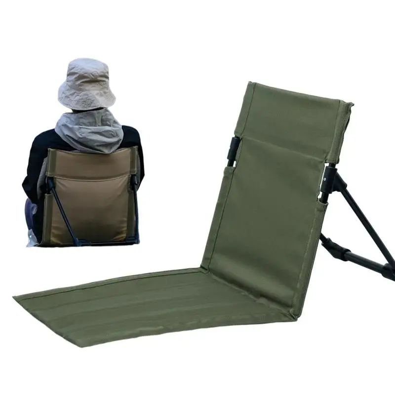 

Folding Camping Chair Stadium Seats Comfortable Backrest Cushion Outdoor Moon Chair For Hiking Picnic Fishing Chairs