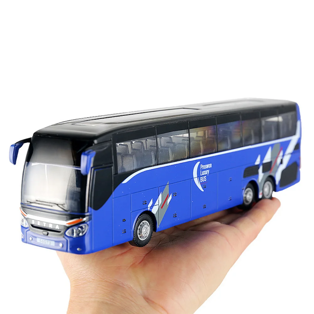 

Alloy Single Ayer Bus Model Boomerang Sound Light Toy Bus English Bus Children's Educational Toys