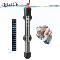 fedour aquarium heater 50w100w300w usukeu adjustable temperature thermostat heating rod fish tank accessories