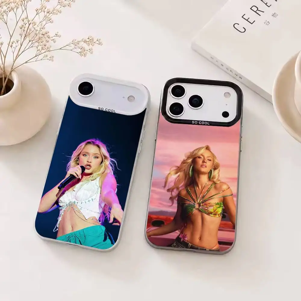 Фото Чехол для телефона Singer Z-Zara Larsson Venus серебристого цвета для iPhone 17 16 15 14 13 12 11 Pro Max Plus №1