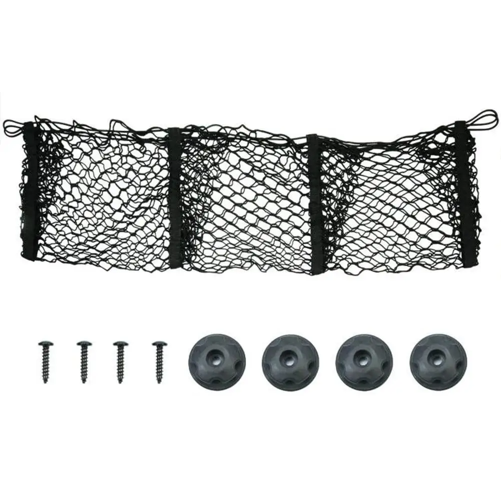 

9 Pcs/set Car Net Pockets 3 Baskets Wear-resistant Smooth High-capacity Luggage Rack