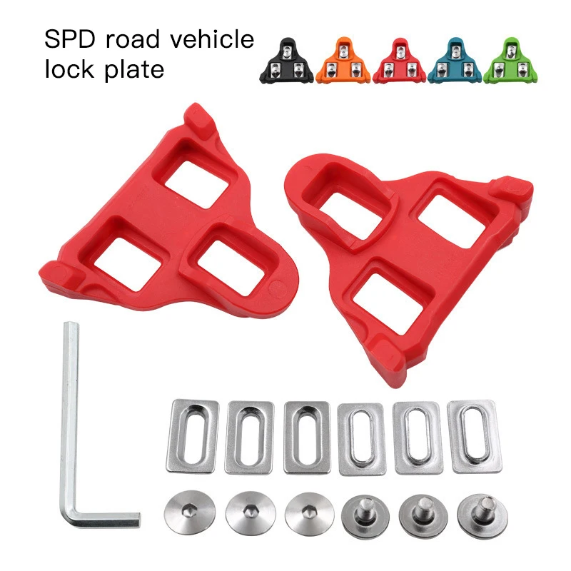 

1 Pair Bicycle Pedals Cleats SPD-SL Locks Road MTB Bike Pedals Plate Cleats Cycling Replacement Parts for Shimano Ultegra Tiagra