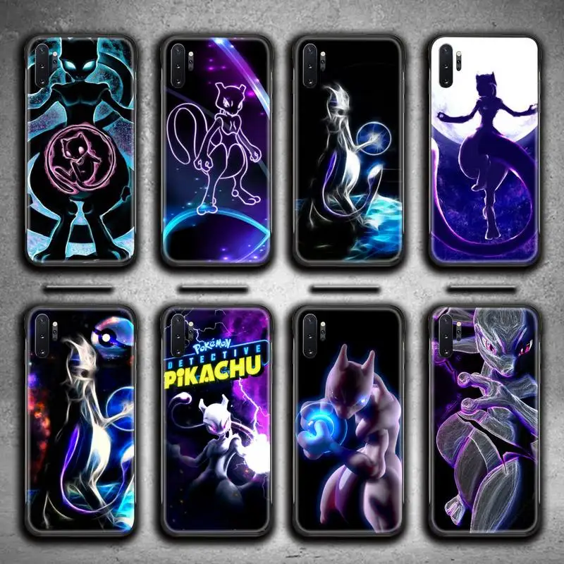 

Pokemon Mewtwo Phone Case For Samsung Galaxy Note20 ultra 7 8 9 10 Plus lite M51 M21 M31S J8 2018 Prime
