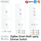 Умный многокнопочный регулятор света ZigBee, переключатель с независимым управлением, работает с приложением Alexa Google Home на 123 клавиши
