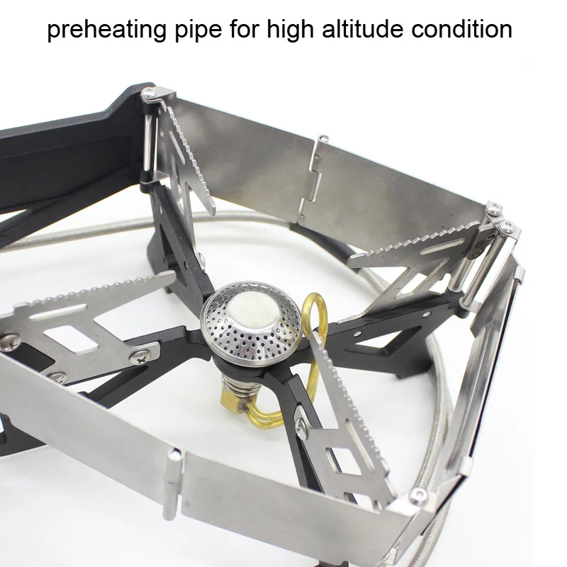 Портативная Газовая Плита Brs-32 С Двойной Головкой Уличная Походная Духовка Из