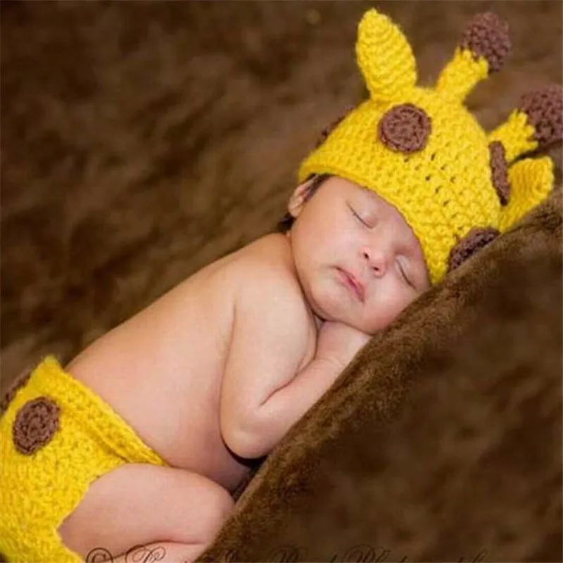 9 Types Newborn Crochet Knit Photo Costume Baby Cartoon Photography Props Infant Cute Clothing Accessories |
