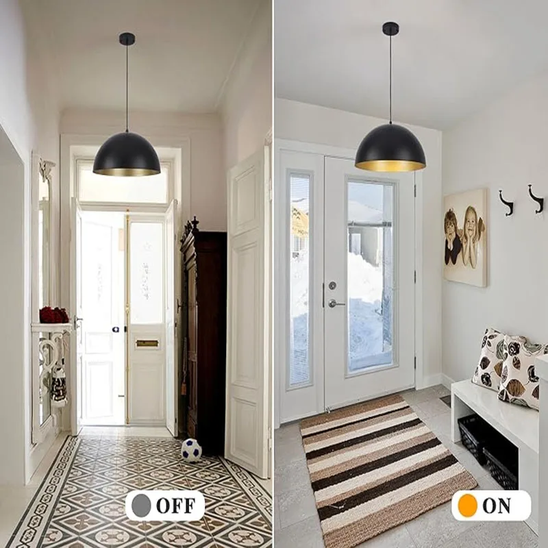 Подвесные светильники в стиле индастриал для дома большой черный светильник