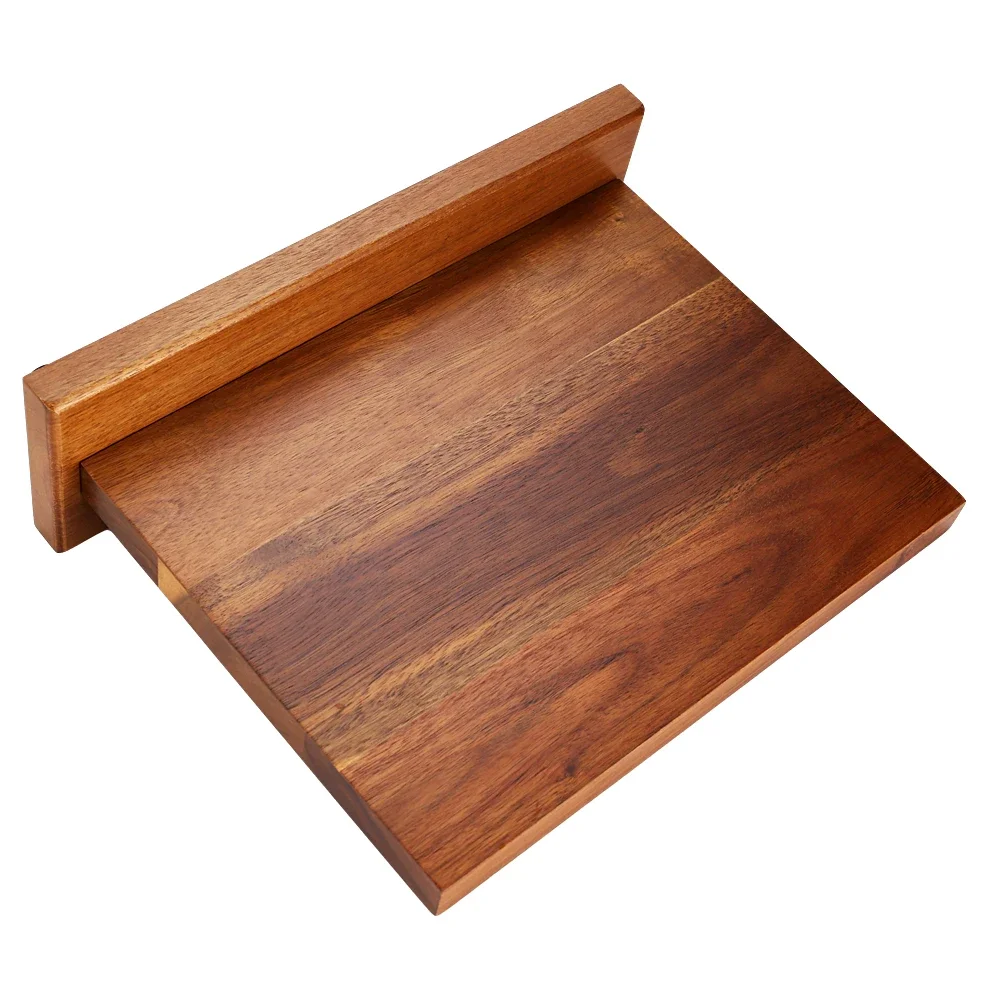 Двусторонний магнитный блок ножей из дерева акации набор держатель магнитная