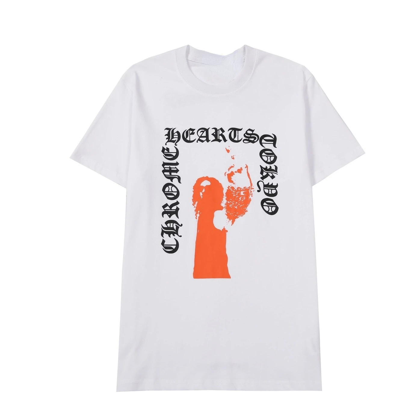 

New Print Fashion Versatile Simple T-Shirt Ladies Cartoon Print Round Neck T-Shirt