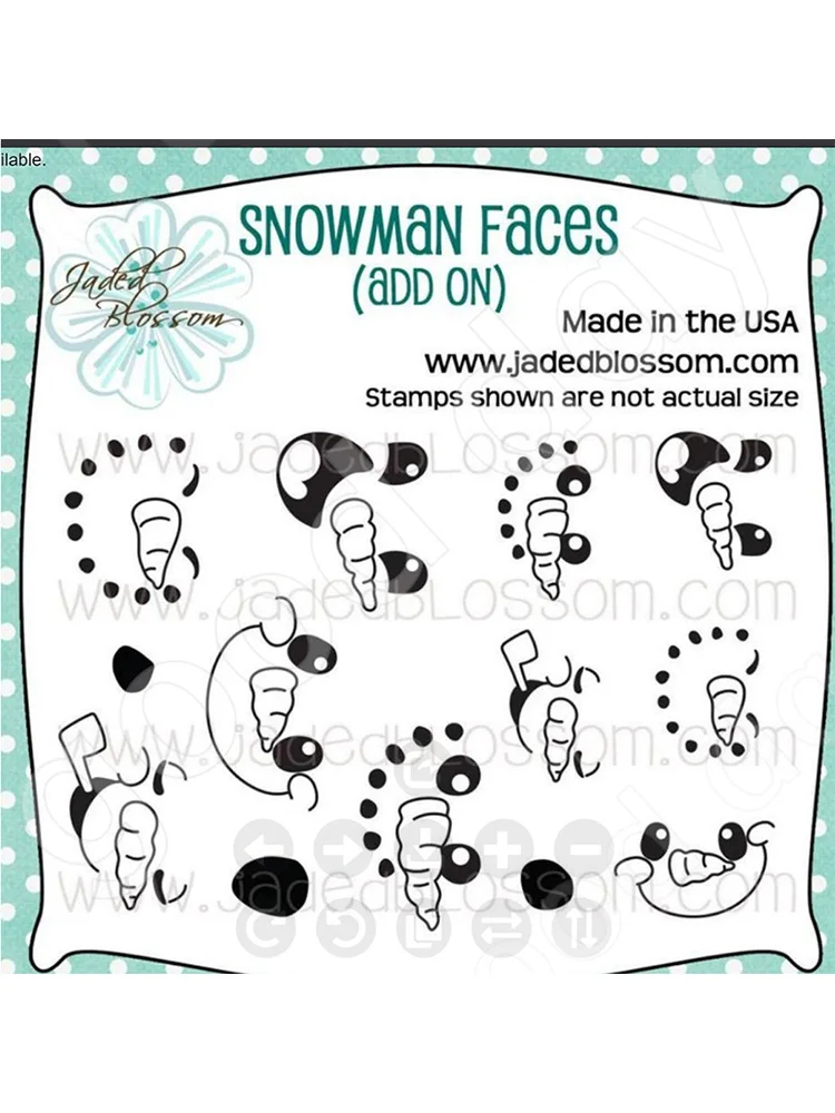 

New 2022 Clear Stamps No Cutting Dies For DIY Scrapbooking Paper Card Making Decoration Craft Photo Album Stamps Snowman Faces